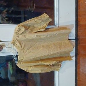 Tan formal top